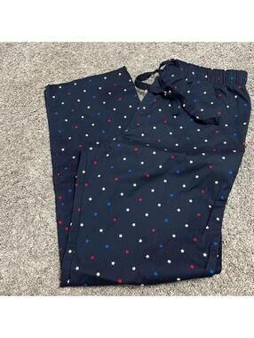Old Navy Pajama Pants Navy Red and White Stars size Medium
